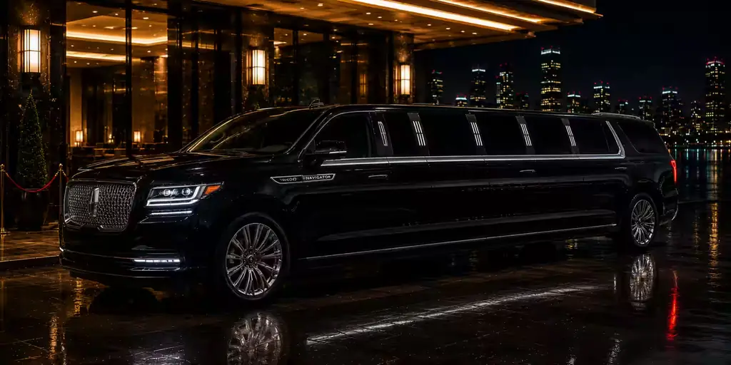 Etobicoke airport limo: a black car ready for the Pearson run